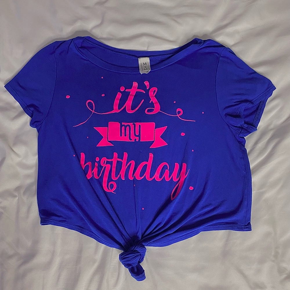 It’s my birthday shirt! Only worn one time.